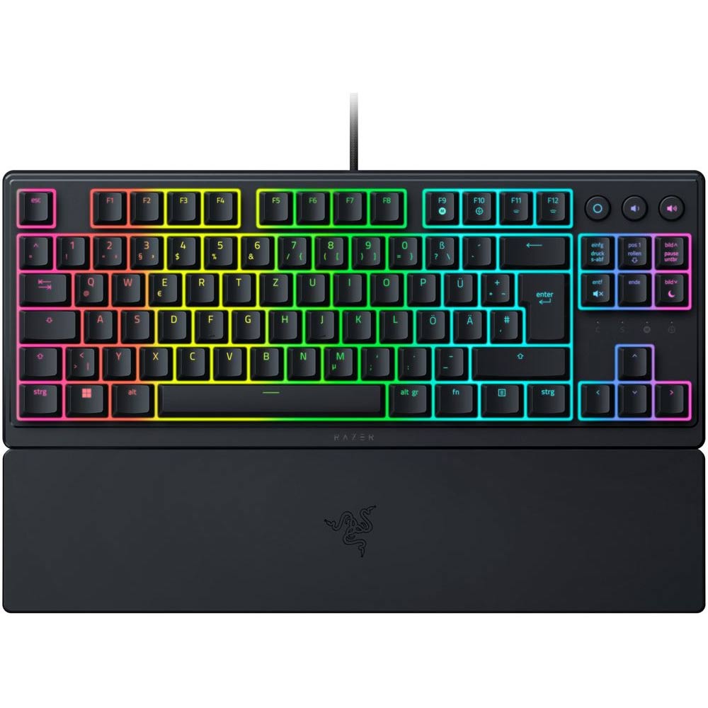 Gaming Corded Keyboard RAZER Ornata V3 Tenkeyless Low Profile TKL RZ03-04880200-R3U1 US RGB black