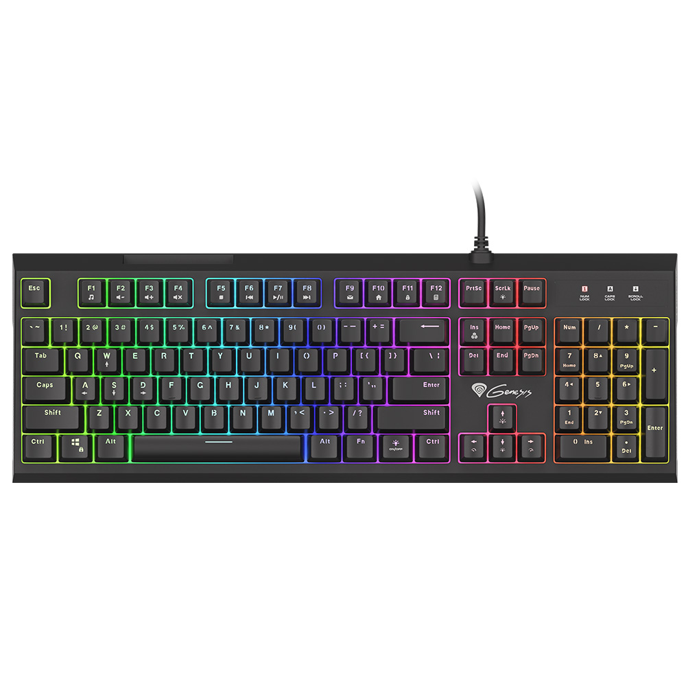 Gaming Corded Keyboard GENESIS Thor 210 RGB NKG-1645 US black