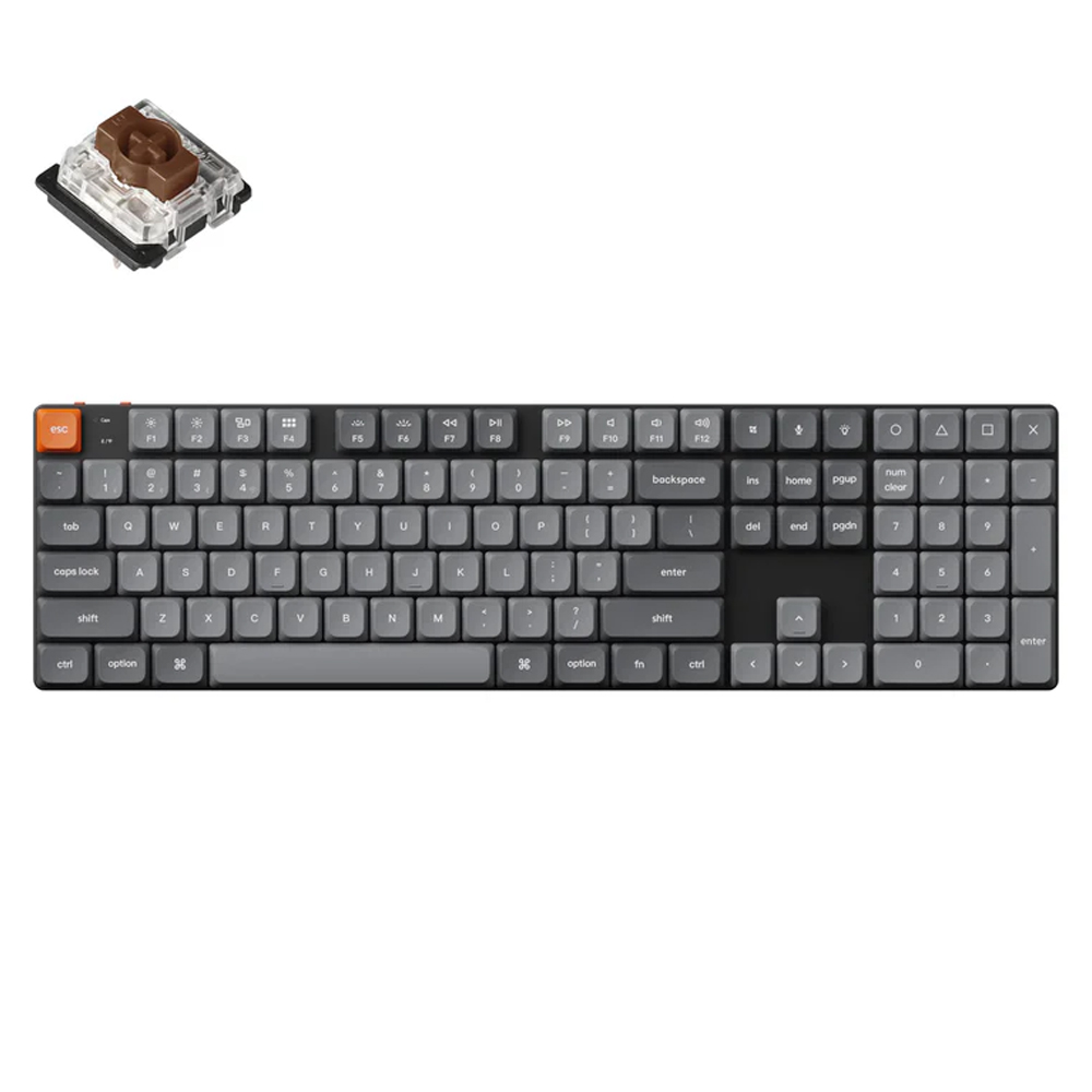 Gaming Cordless Keyboard KEYCHRON (K5M-H3) K5 Max QMK/VIA US black