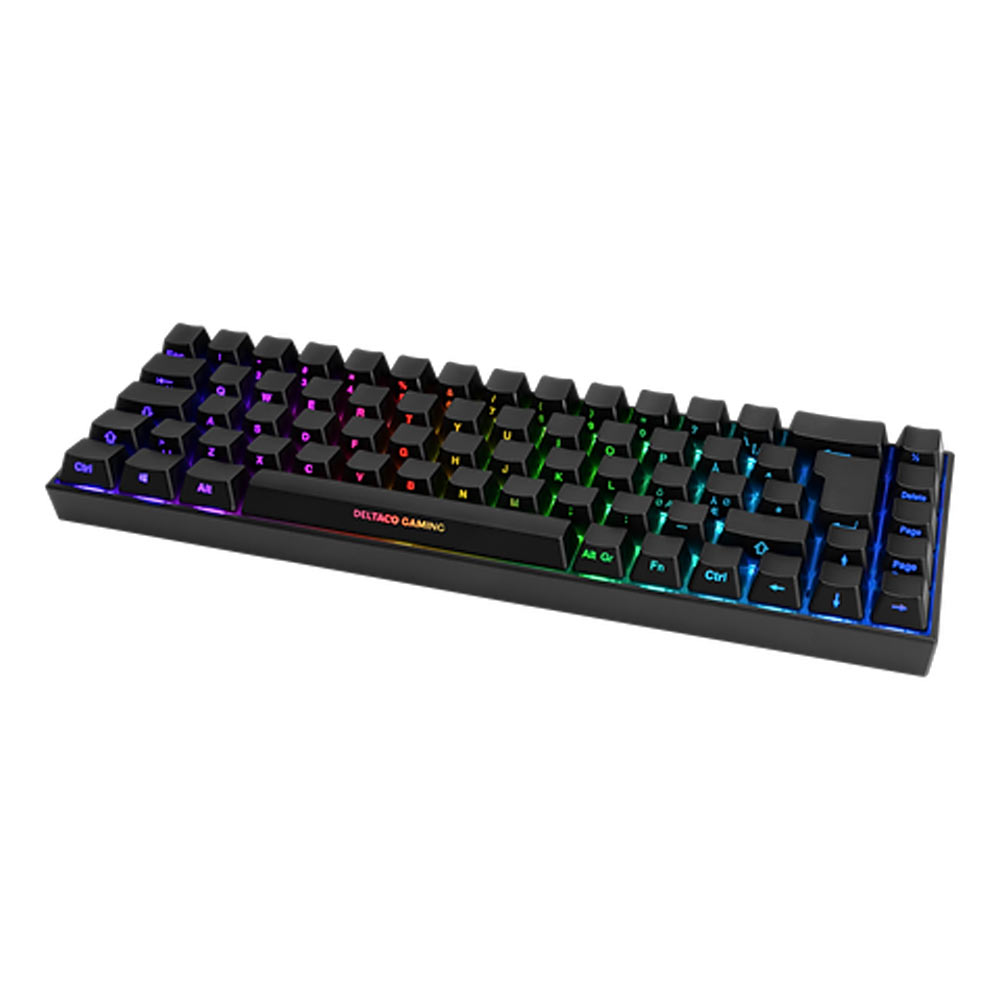 Gaming Cordless/Corded Keyboard DELTACO DK440R UK RGB GAM-100-UK black