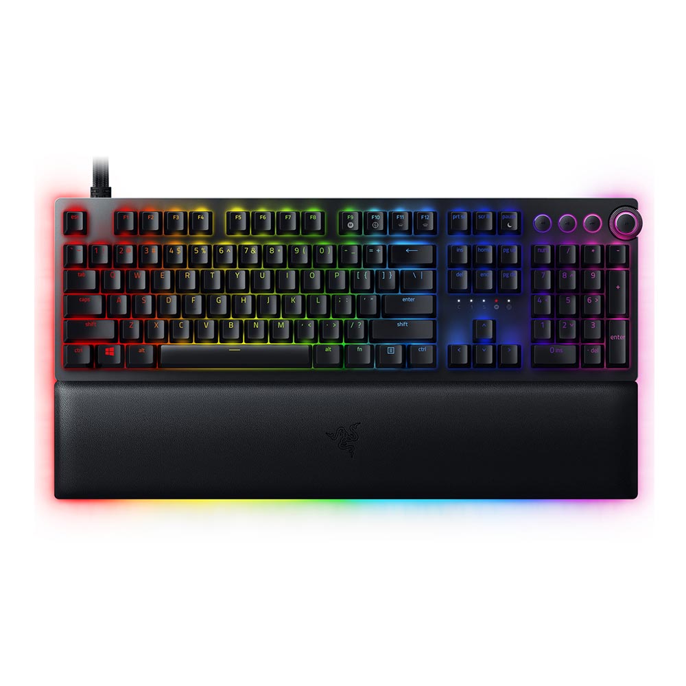 Gaming Corded Keyboard RAZER Huntsman V2 Analog RGB US 1.28.80.11.085 black
