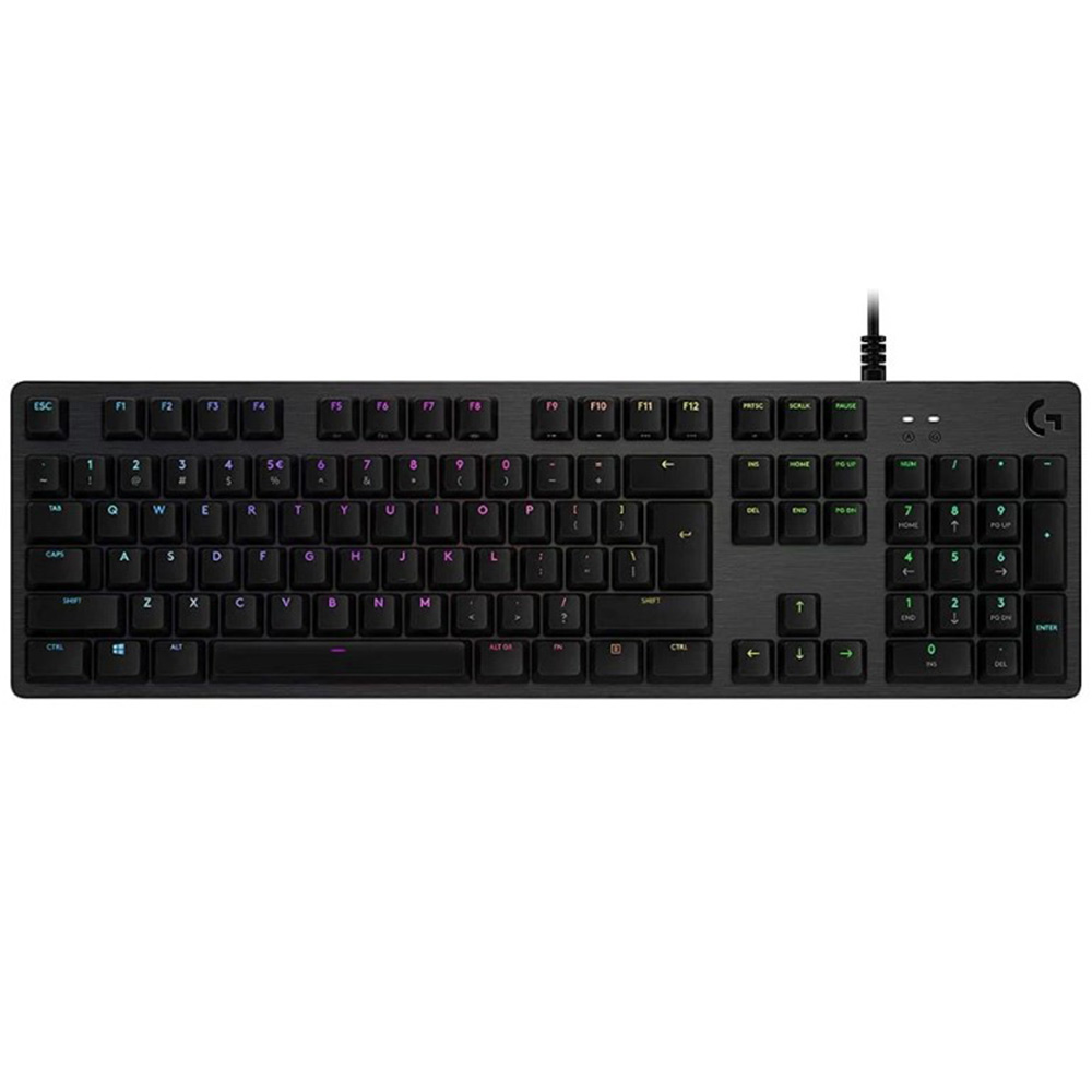 Gaming Corded Keyboard LOGITECH G512 Carbon GX Blue US RGB 920-008946 black