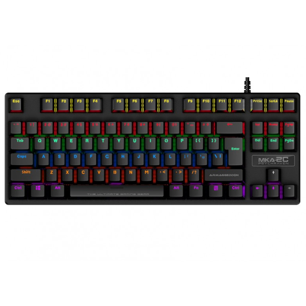 Gaming Corded keyboard ARMAGGEDDON MKA-2C Pro US RGB black