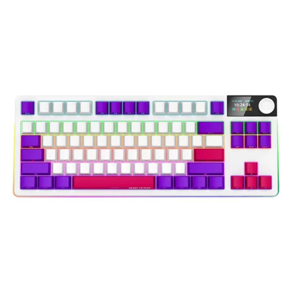 Gaming Cordless Keyboard LORGAR KBP70 TKL US (LRG-KBP70TKLW-BK-US white
