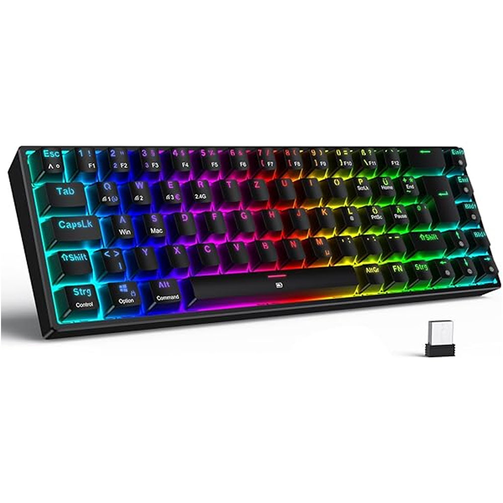 Gaming Corded Keyboard DELTACO Mini WK85R GAM-075-UK RGB black