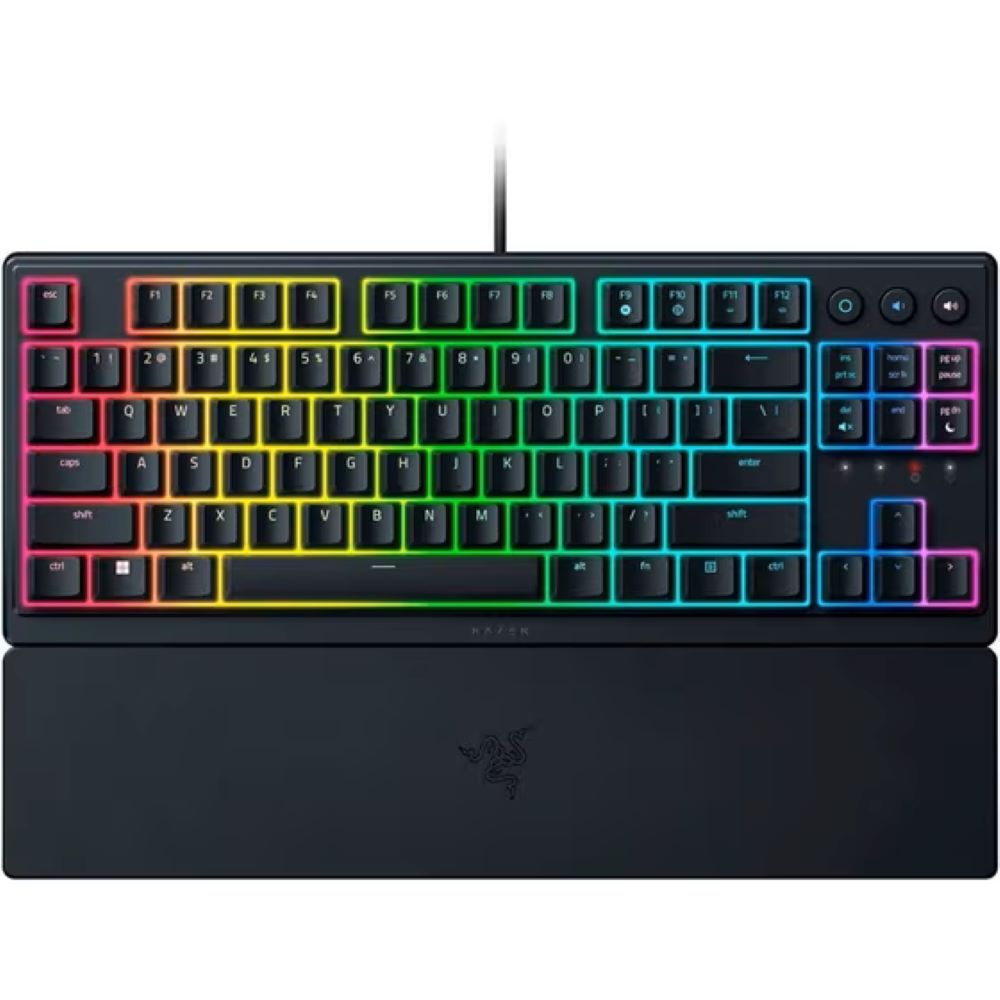 Gaming Corded Keyboard RAZER Ornata V3 Tenkeyless RGB GR black