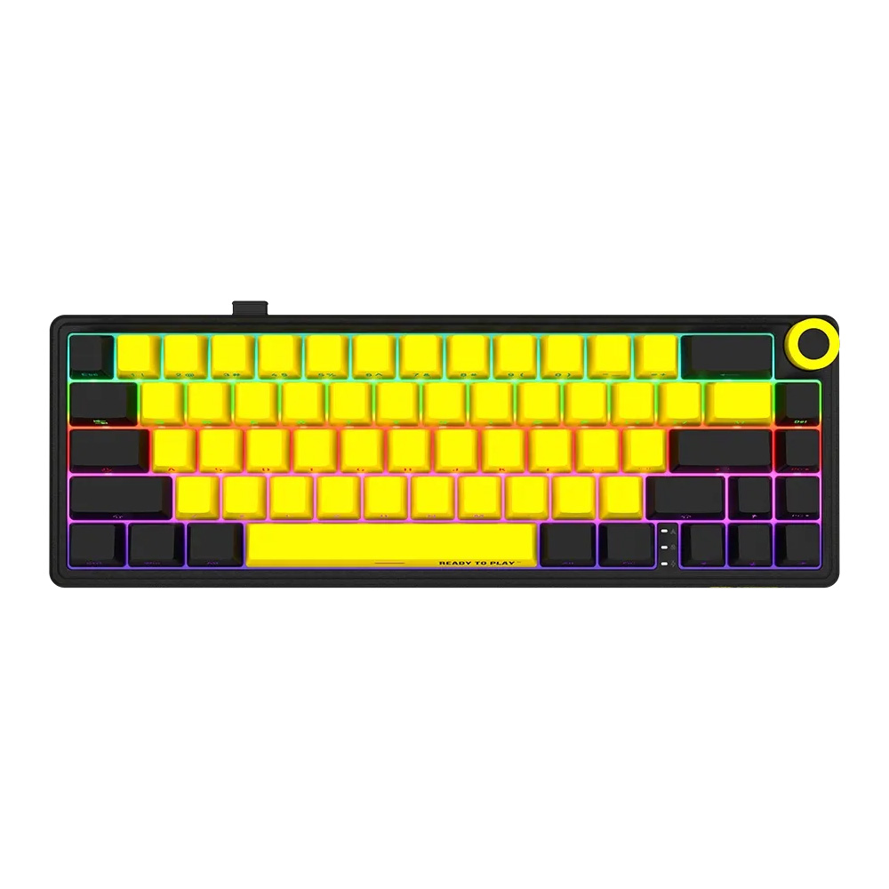 Gaming Cordless Keyboard LORGAR KBP70 Mini US LRG-KBP70MW-YL-US black/yellow