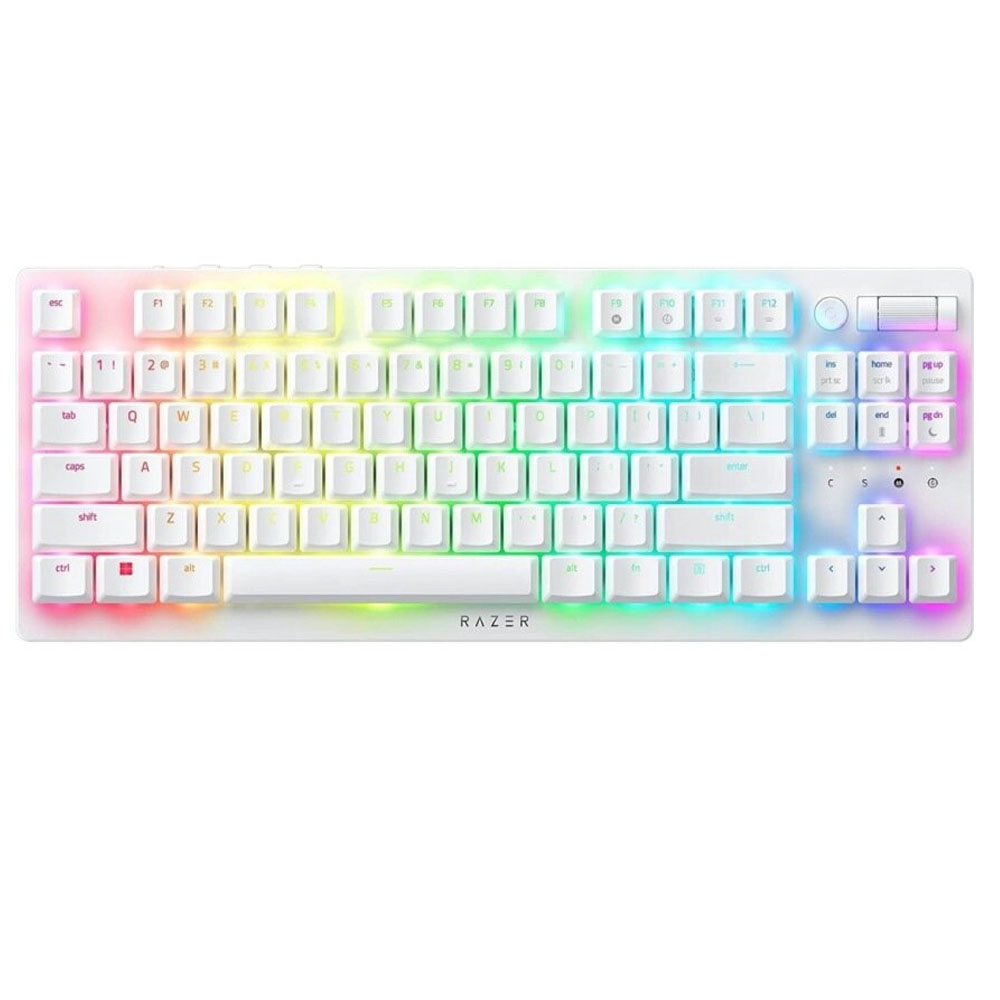 Gaming Cordless Keyboard RAZER Deathstalker V2 Pro TKL US RGB white