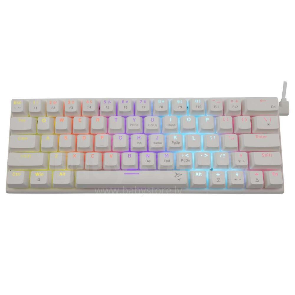 Gaming Corded Keyboard WHITE SHARK Wakizashi GK-002221 US white