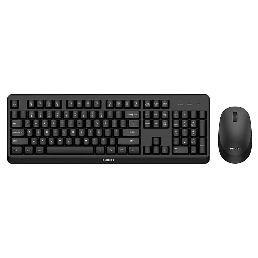 Cordless Keyboard + Mouse PHILIPS SPT6307BL/00 US black
