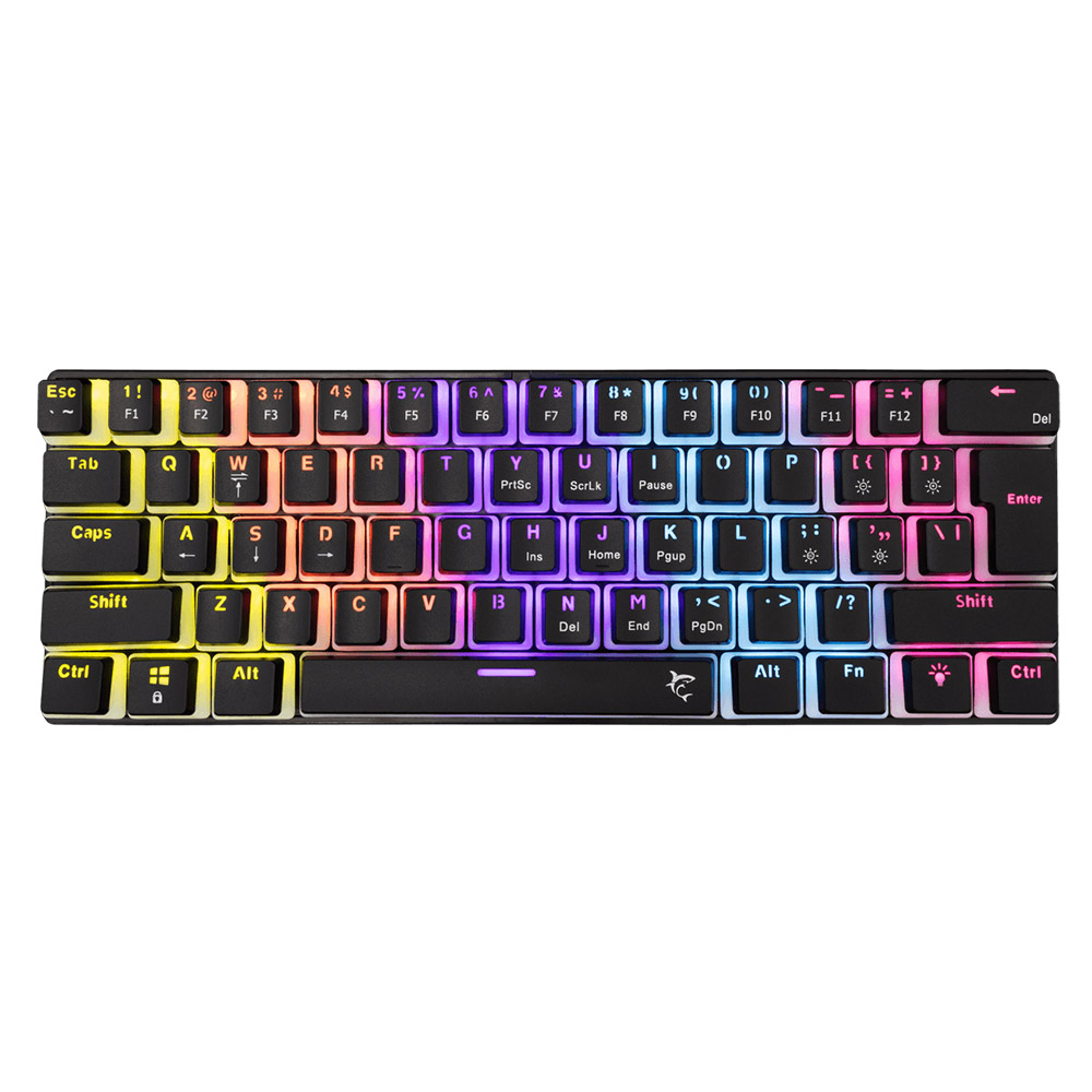 Gaming Corded Keyboard WHITE SHARK Ashiko 2 Red Switch ASHIKO-2-B-US-RED.SW US black