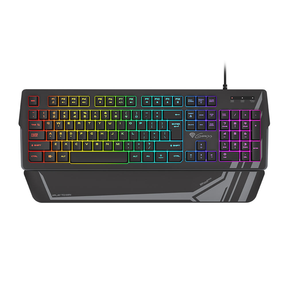 Gaming Corded Keyboard GENESIS Rhod 350 RGB US NKG-1727 black