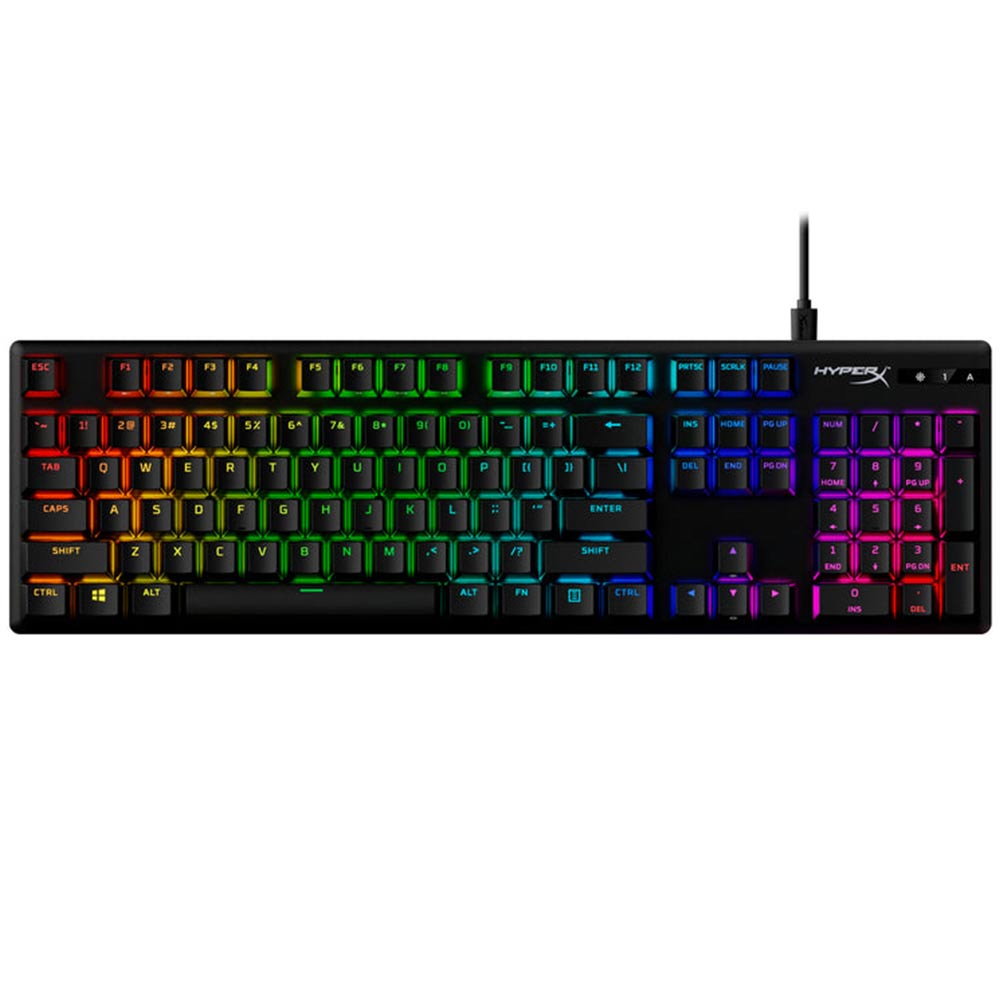 Gaming Corded Keyboard HyperX Alloy Origins PBT US RGB 639N3AA black
