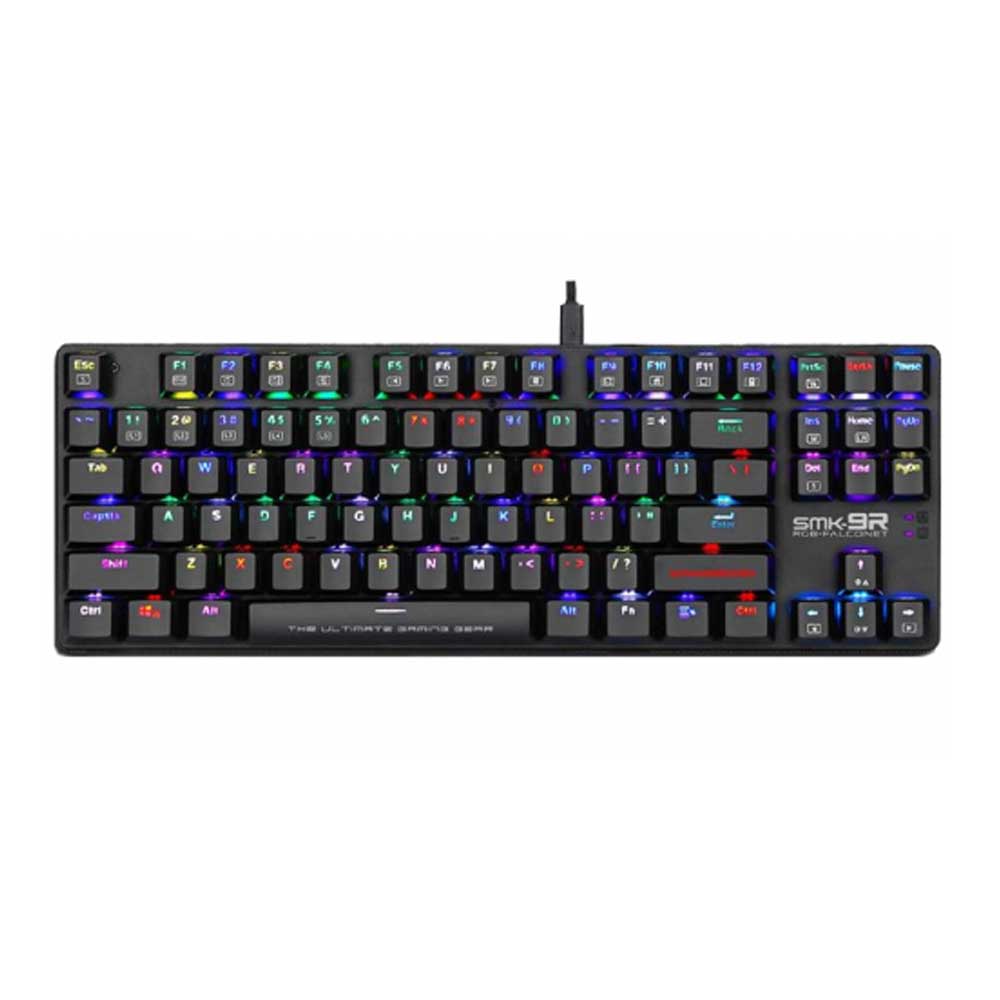 Gaming Corded Keyboard ARMAGGEDDON Low Profile Falconet US RGB SMK9RBL