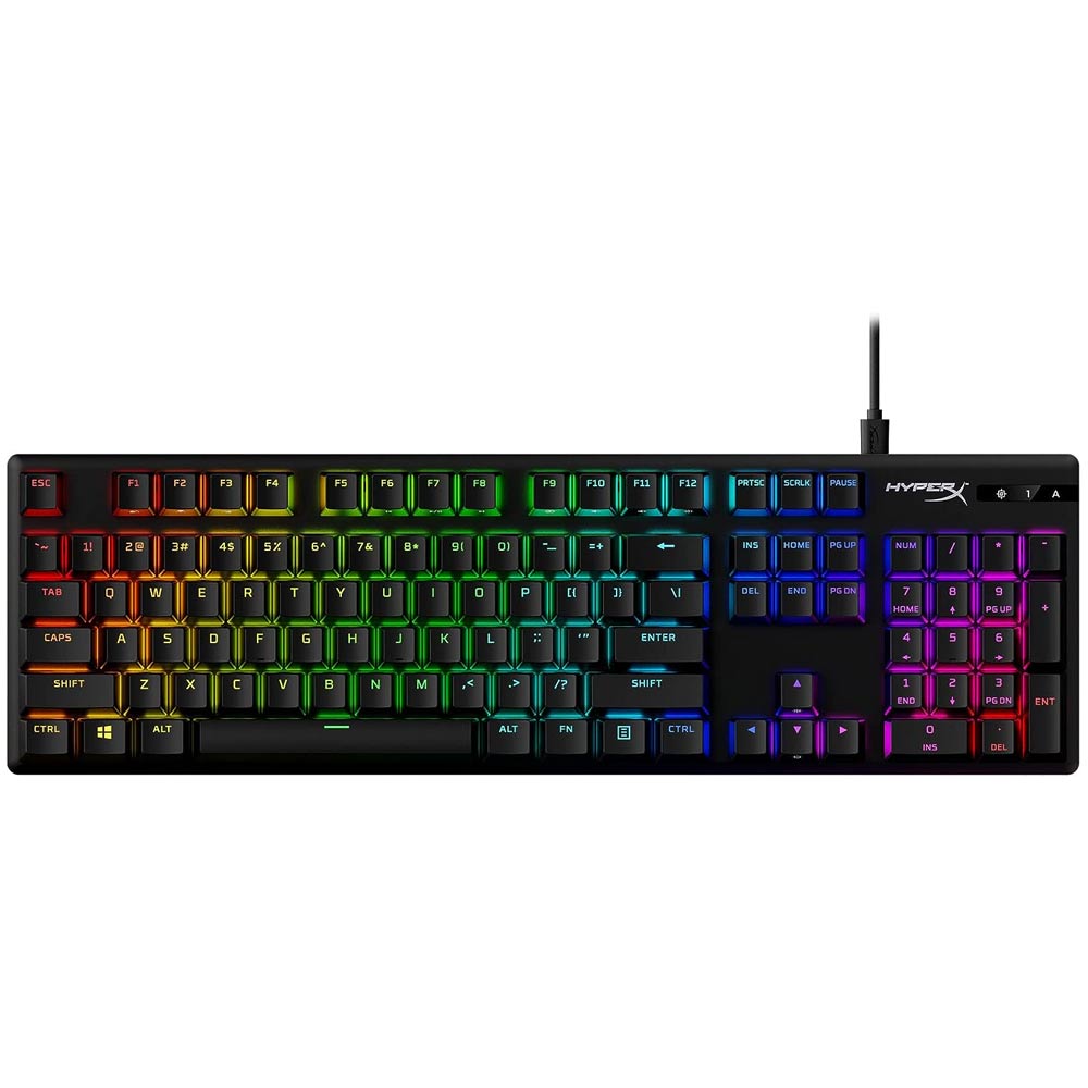 Gaming Corded Keyboard HyperX Alloy Origins PBT US RGB 639N5AA black