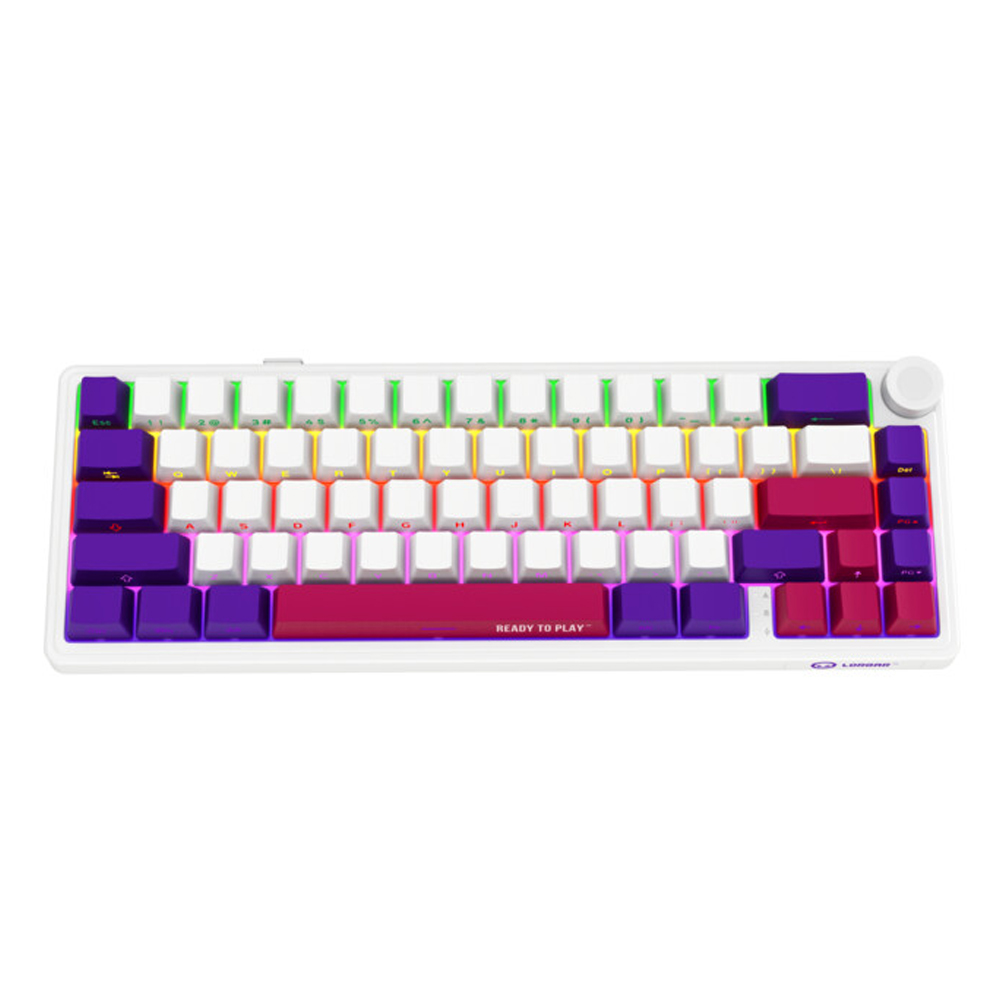 Gaming Cordless Keyboard LORGAR KBP70 Mini LRG-KBP70MW-WH US white
