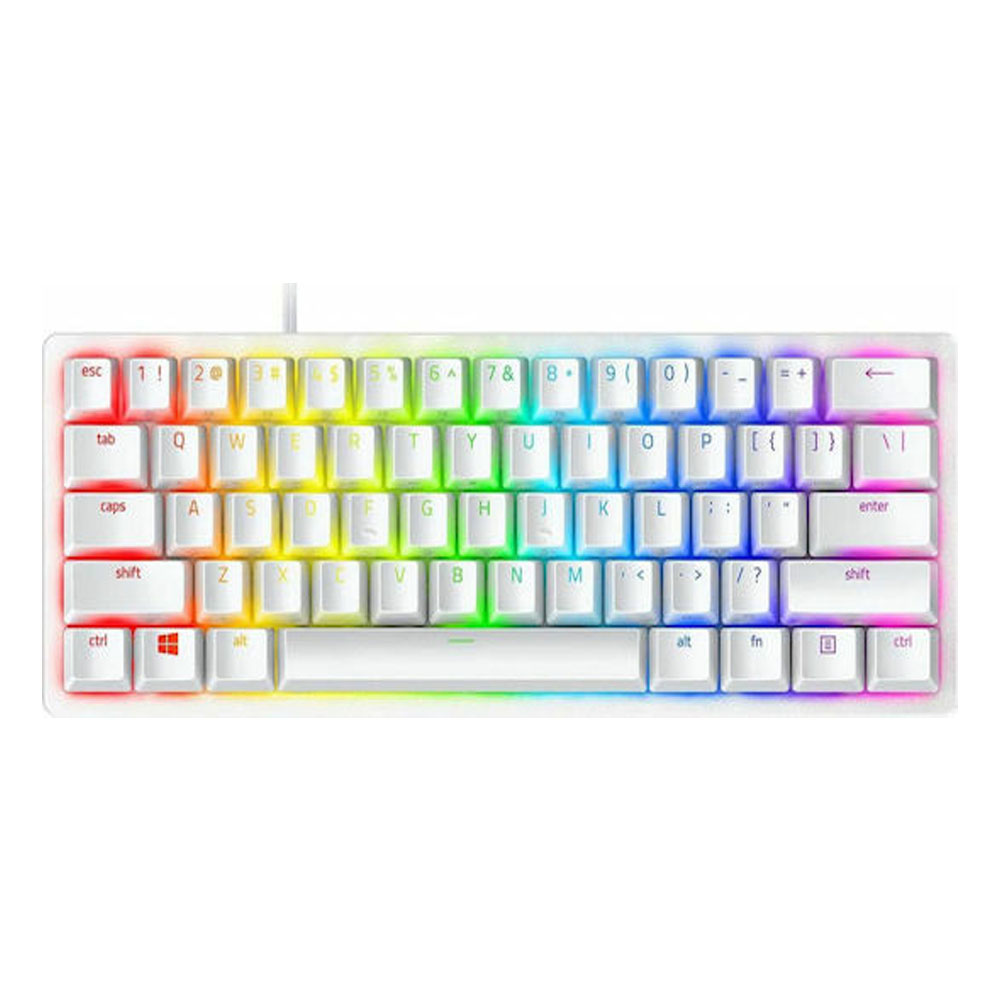 Gaming Corded Keyboard RAZER Huntsman V3 Pro Mini US RGB white