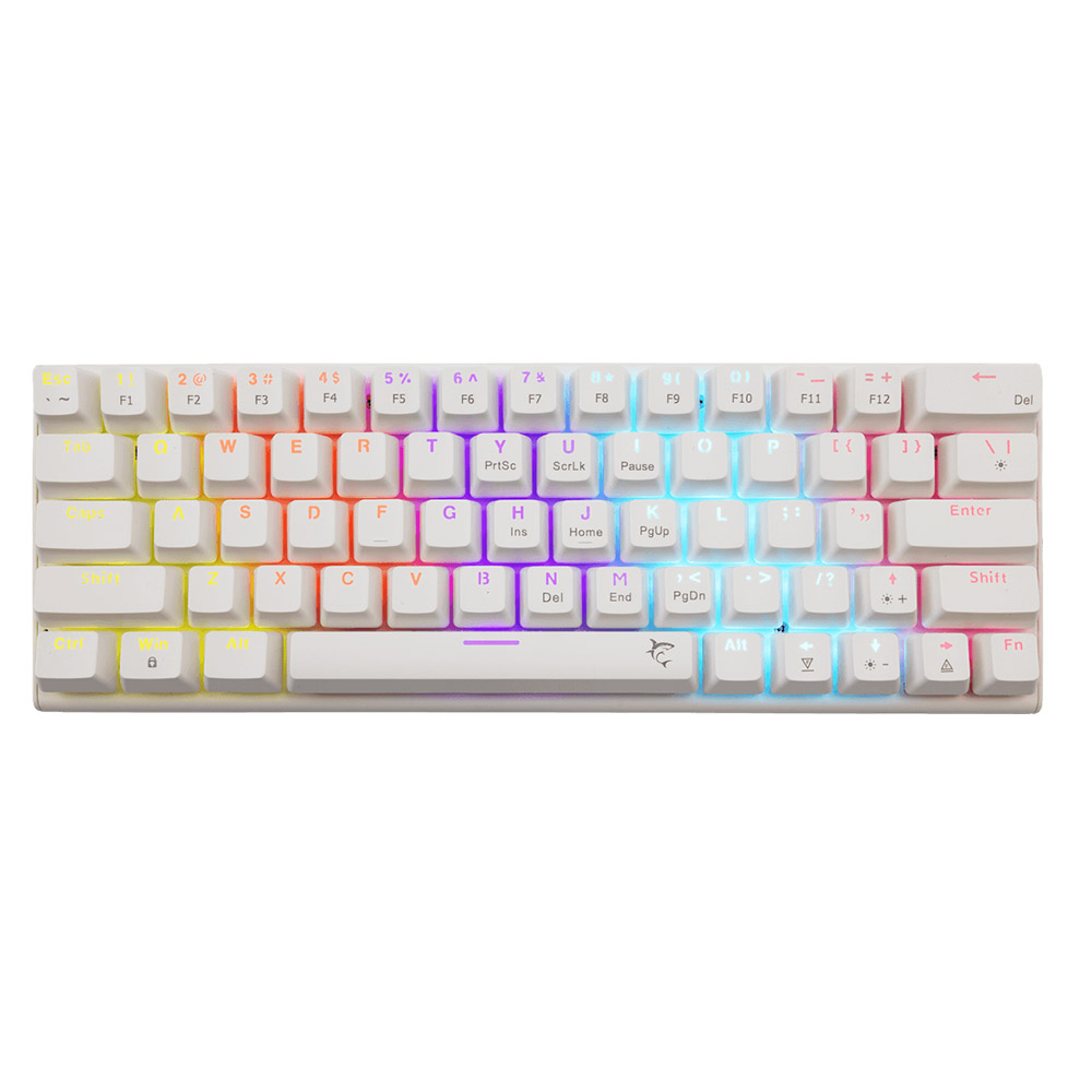 Gaming Corded Keyboard WHITE SHARK Wakizashi 2 Blue Switch WAKIZASHI-2-US-W-BLU US white