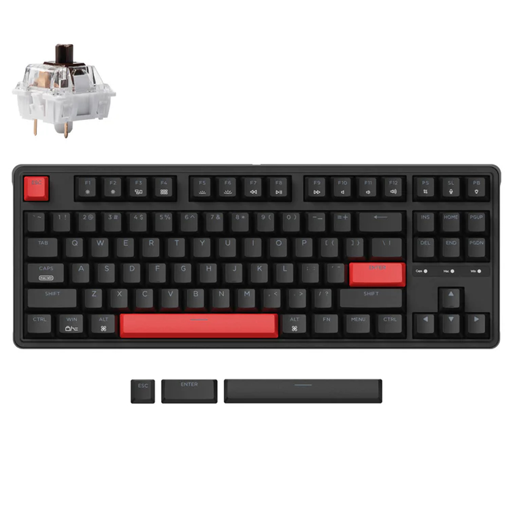 Gaming Corded Keyboard KEYCHRON (C3P-H3) C3 Pro QMK/VIA US black