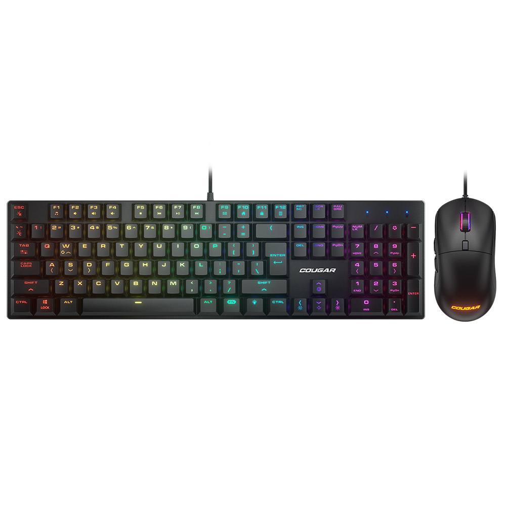 Gaming Corded Keyboard + Mouse COUGAR Combat US 37CBTM1MB.0002 black
