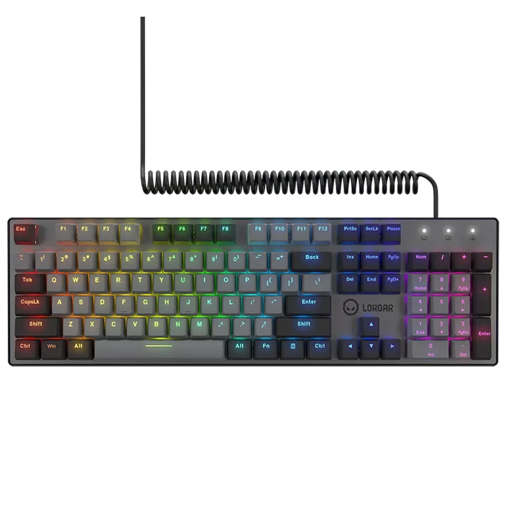 Gaming Corded Keyboard LORGAR Azar 514 LRG-GK514B-US black