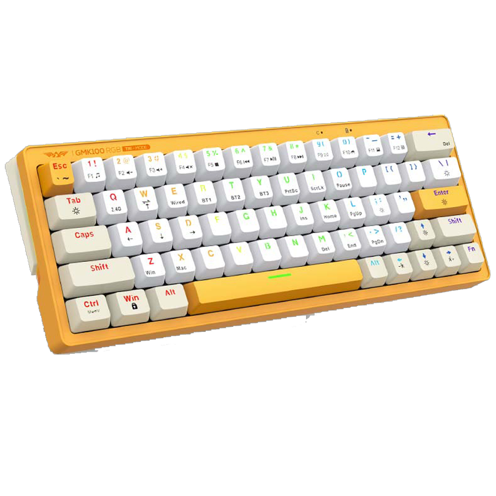 Gaming Cordless keyboard ARMAGGEDDON GMK-100 (Summer) US RGB yellow