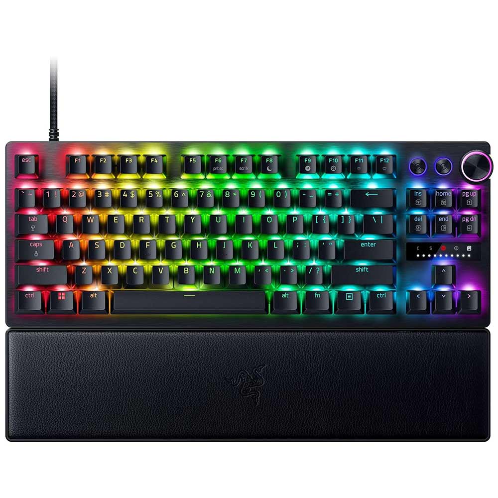 Gaming Corded Keyboard RAZER Huntsman V3 Pro Tenkeyless US RGB black