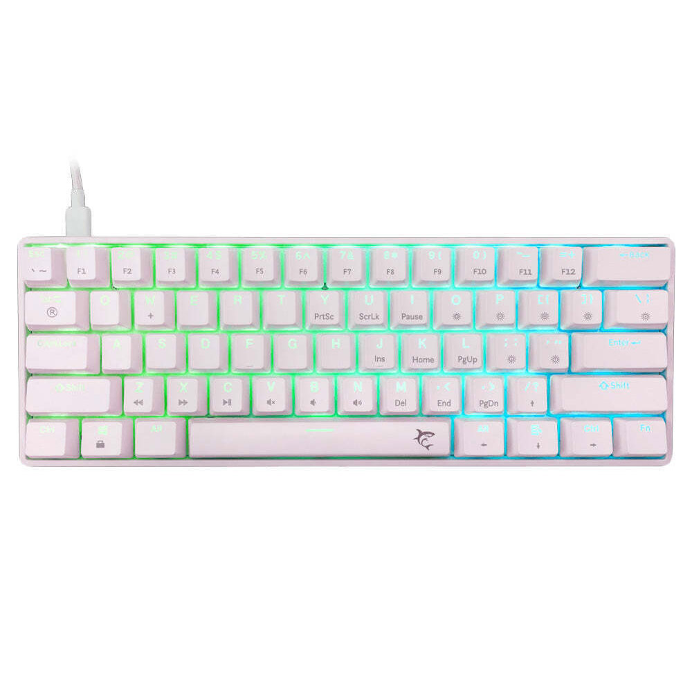 Gaming Corded Keyboard WHITE SHARK Shinobi 2 Blue Switch GK-004211 US white
