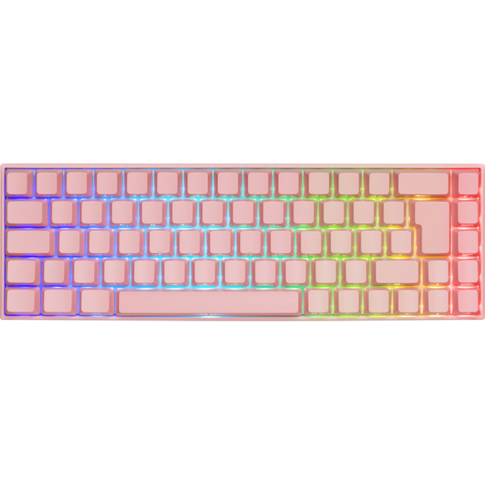 Gaming Cordless/Corded Keyboard DELTACO PK95R UK RGB GAM-100-P-UK pink