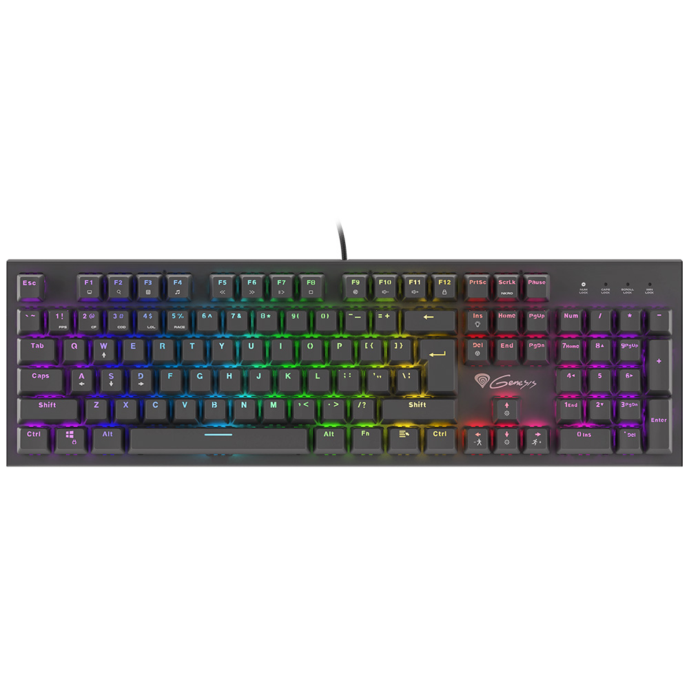 Gaming Corded Keyboard GENESIS Thor 300 RGB NKG-1595 US black