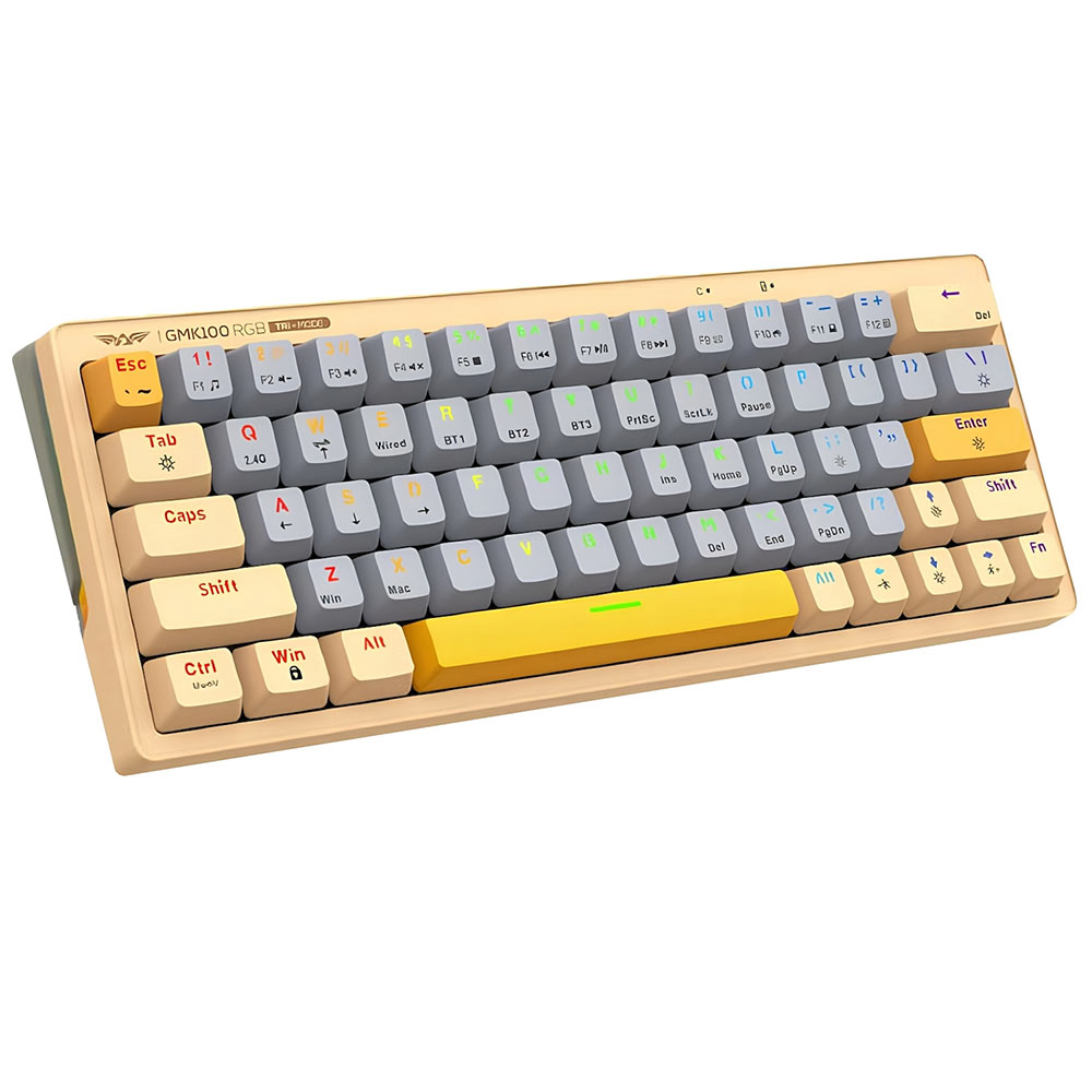 Gaming Cordless keyboard ARMAGGEDDON GMK-100 (Autumn) US RGB pink/grey