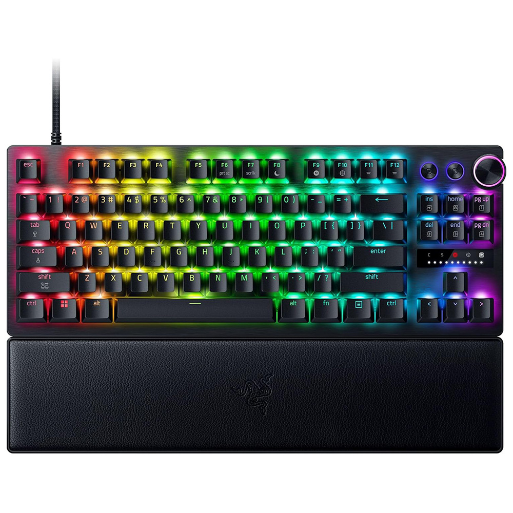 Gaming Corded Keyboard RAZER Huntsman V3 Pro Tenkeyless 8KHz US RGB black