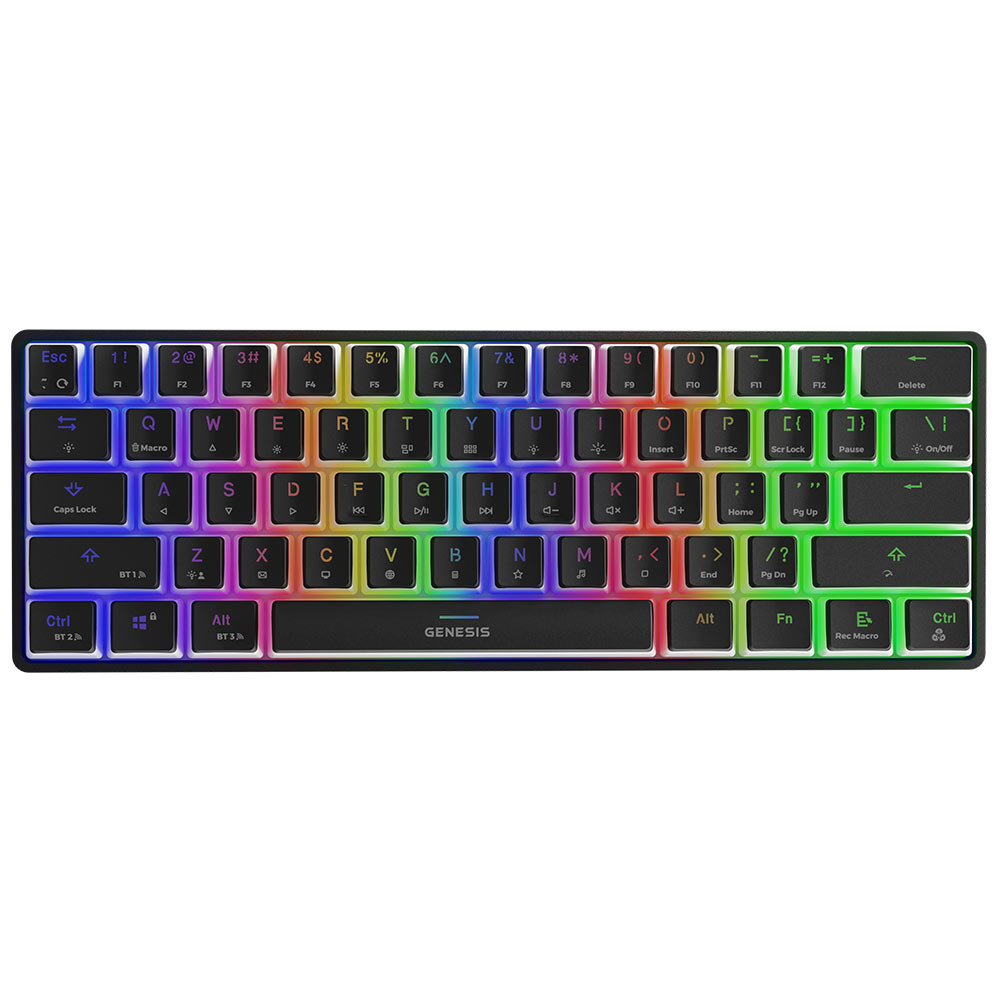 Gaming Cordless Keyboard GENESIS Thor 660 RGB US NKG-1844 black