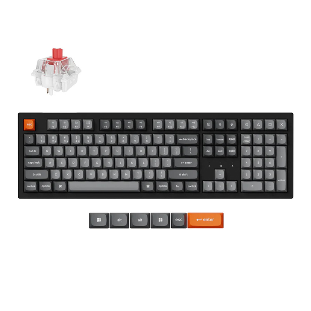 Gaming Cordless Keyboard KEYCHRON K10 Max QMK (K10M-H1) US black