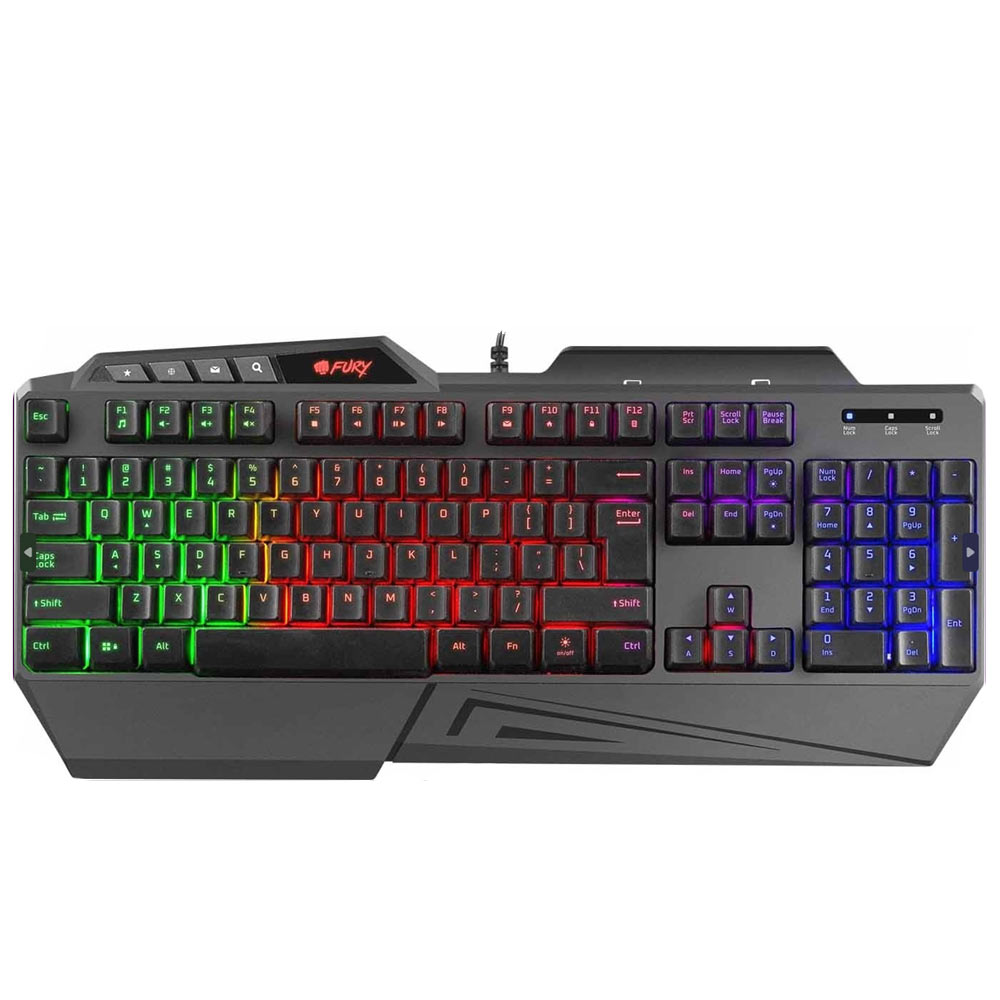Gaming Corded Keyboard FURY Natec Skyraider NFU-1697 US Z30578 black