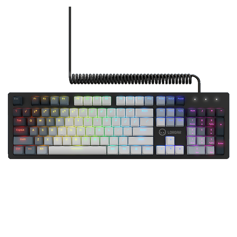 Gaming Corded Keyboard LORGAR Azar 514 LRG-GK514W US black
