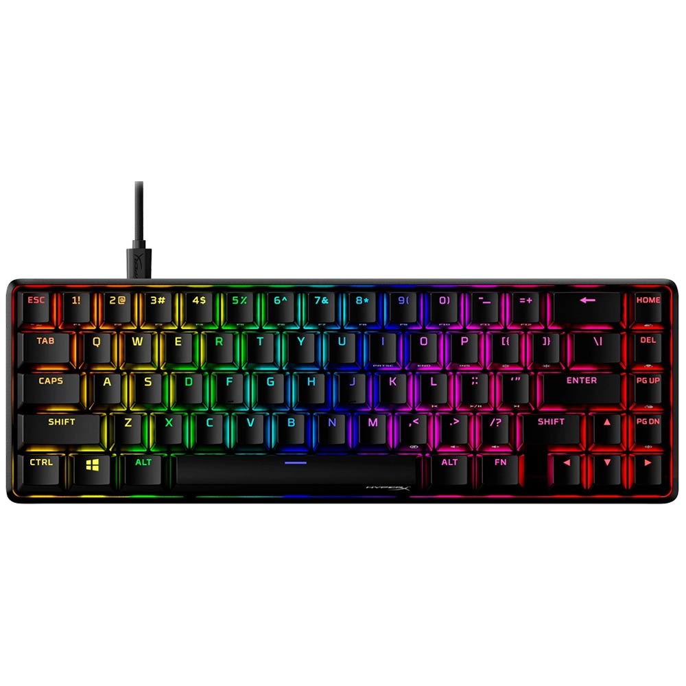 Gaming Corded Keyboard HyperX Alloy Origins 65 US RGB 56R64AA black