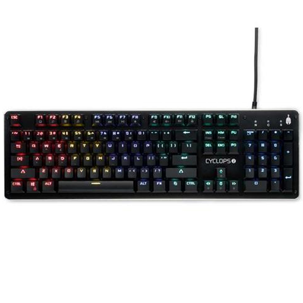 Gaming Corded Keyboard SPARTAN Gear Cyclops 2 US RGB black