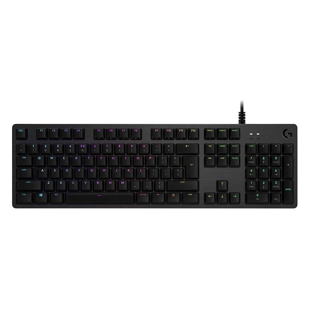 Gaming Corded Keyboard LOGITECH G512 Carbon GX Brown Tactile Switches 920-009352 US black