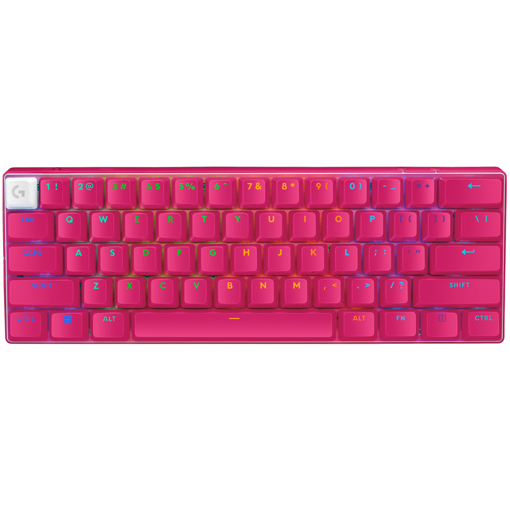 Gaming Cordless Keyboard LOGITECH Pro X 60 Lightspeed US RGB 920-011949 magenta