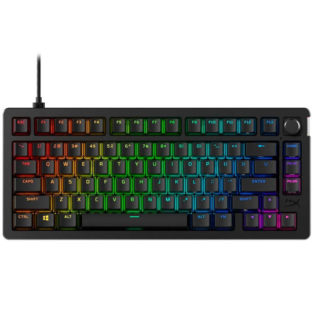 Gaming Corded Keyboard HyperX Alloy Rise 75 US RGB 7G7A4AA black