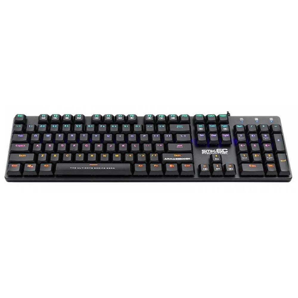 Gaming Corded Keyboard ARMAGGEDDON Psych Kestrel SMK-6C US black