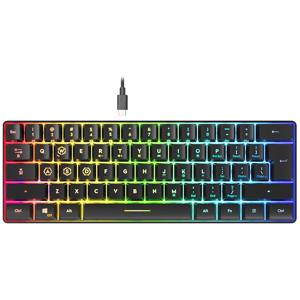 Gaming Corded Keyboard SPEEDLINK Letos SL-670014-BK US RGB black