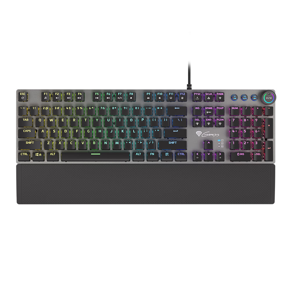 Gaming Corded Keyboard GENESIS Thor 380 RGB US NKG-1725 black