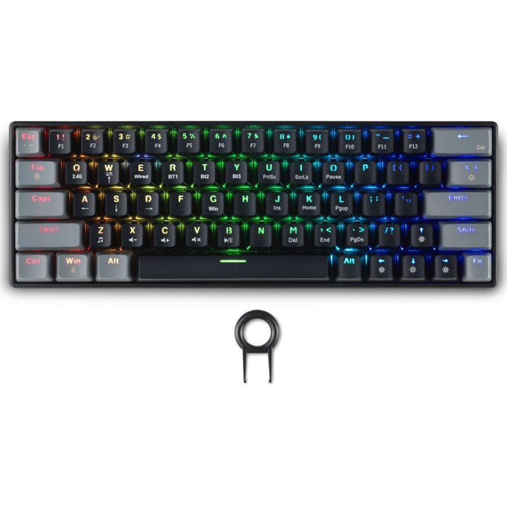 Gaming Cordless/Corded Keyboard SPARTAN GEAR Pegasus 2 US RGB black/grey