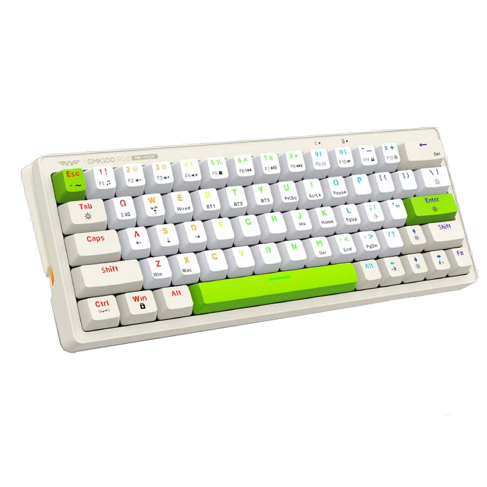 Gaming Cordless keyboard ARMAGGEDDON GMK-100 (Spring) US RGB grey