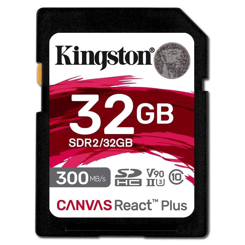 Memory card 32GB SDHC KINGSTON Canvas React Plus SDR2/32GB