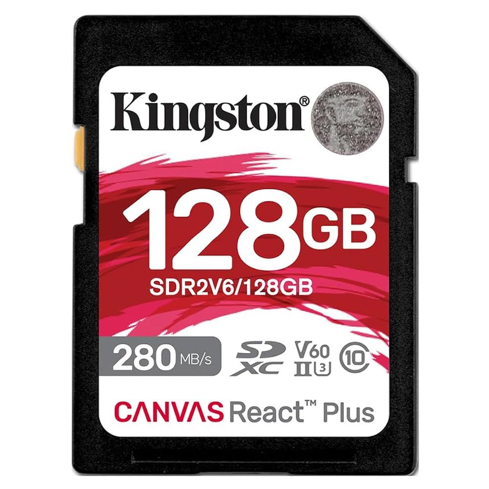 Memory Card 128GB SDΧC KINGSTON Canvas React Plus SDR2V6/128GB