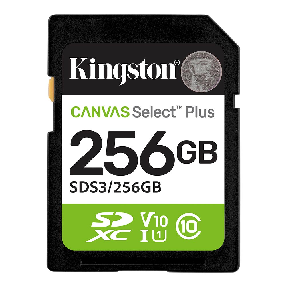 Memory card 256GB SDXC KINGSTON Canvas Select Plus SD G3 SDS3/256GB