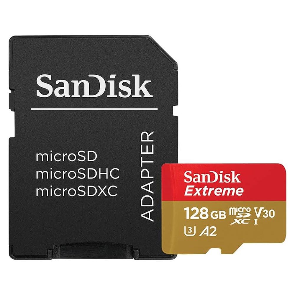 Memory Card 128GB MicroSDXC UHS-I + SD adaptor SANDISK Ultra SDSQXAA-128G-GN6MA